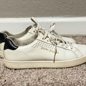 Palm Angels White Sneakers with Black Heel